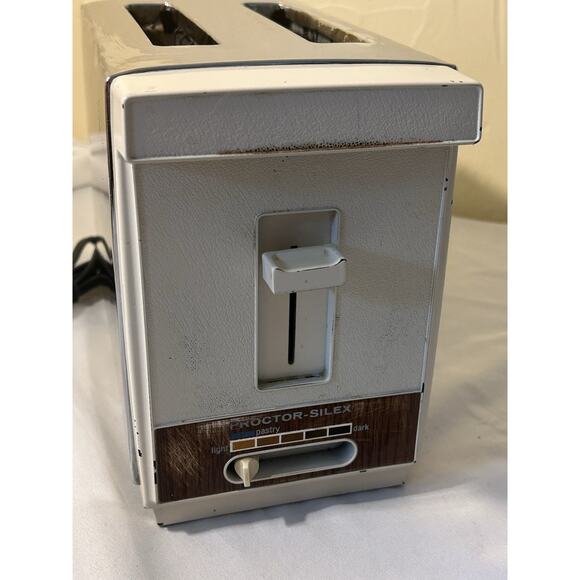Vintage Proctor Silex Toaster 2 Slice Model A8707 Chrome USA - Picture 2 of 9
